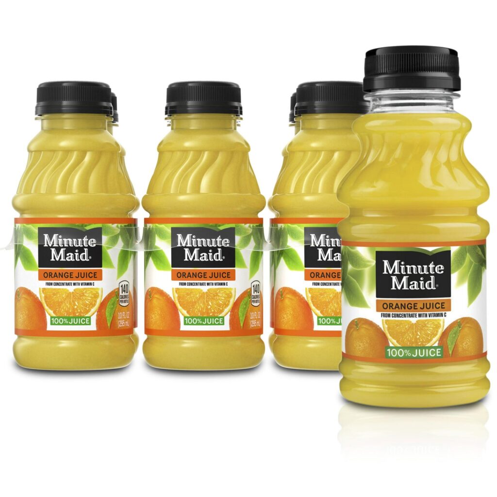 Minute Maid Orange Fruit Juice Drink, 10 fl oz, 6 Bottles