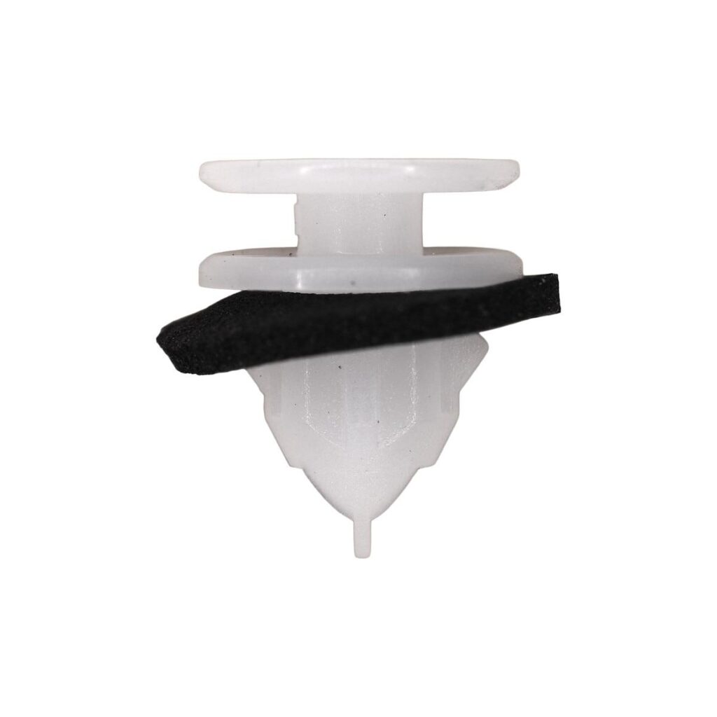 Nissan Moulding Clip with Sealer, White Nylon