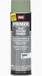 SEM® 39693 Self-Etching Primer, 20 oz Aerosol Can, Green, 59.50% VOC
