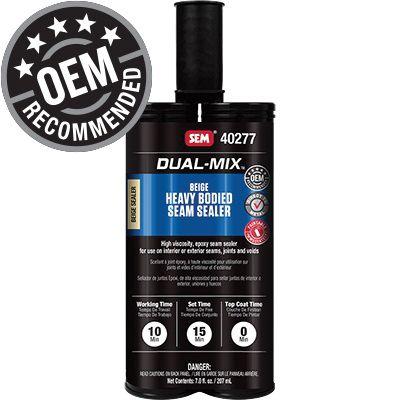 Dual-Mix™ 40277 Heavy Bodied Seam Sealer, 7 oz Cartridge, Beige, Liquid, 1 hr Curing