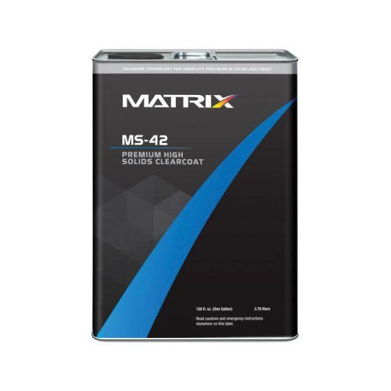 MATRIX MS-42-G01 Premium High Solids Urethane Clearcoat, 1 gal Can, 57.8 g/L VOC, 2:1 Mixing