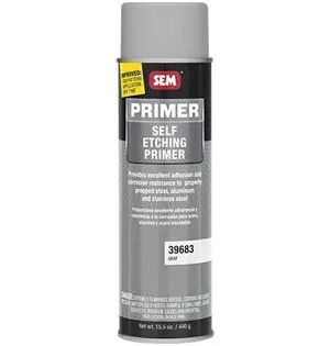 SEM® 39683 Self-Etching Primer, 20 oz Aerosol Can, Gray, 59.53% VOC