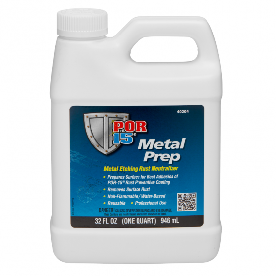 POR-15® 40204 Metal Prep, 1 qt, Clear Blue