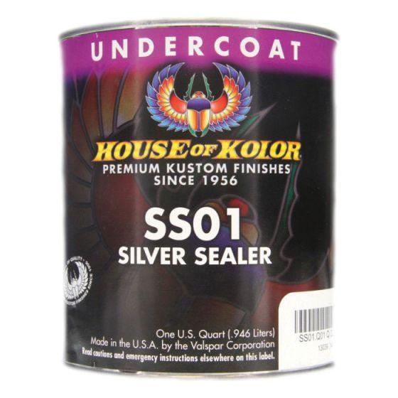 HOUSE OF KOLOR® SS01.Q01 Urethane Silver Sealer, 1 qt, Metallic, 6:1 Mixing
