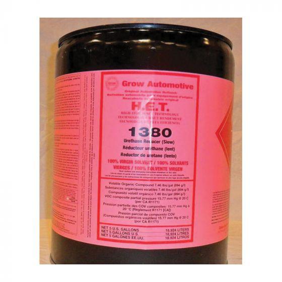 Grow Automotive 1380-05 Urethane Reducer, 5 gal, Slow Speed/Temperature