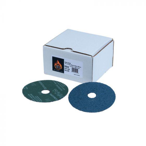 High Teck™ 524 Grinding Disc, 5 in Dia, 24 Grit, Zirconia (25 Per Box)