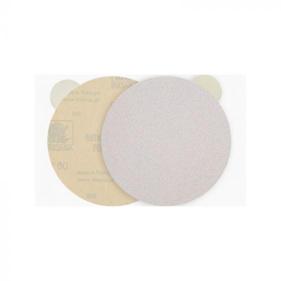 INDASA 60-36 Rhynostick White Line Abrasive Solid Disc, 6 in Dia, 36 Grit (50 Per Box)