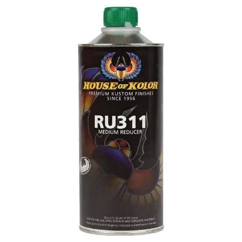 HOUSE OF KOLOR® RU311.Q00 Standard RU National Rule Urethane Reducer, 1 qt, Low VOC VOC, Medium Speed/Temperature