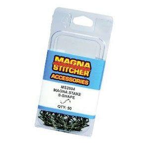 MOTOR GUARD MS2004 S-Shaped Stake, 0.028 in Dia Wire, Stainless Steel, Use With: Magna-Stitcher Plastic Repair Tools