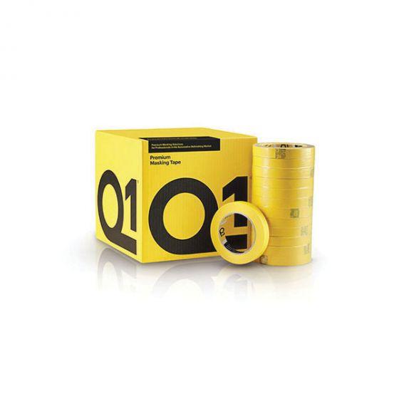 Q1® MTQ136 Premium Masking Tape, 1-1/2", 125 um THK, 24/case, Sun Yellow