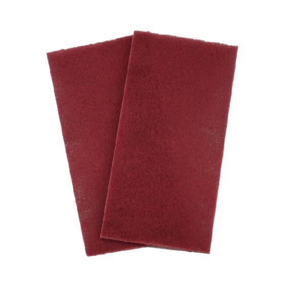 High Teck™ 6"X9" Red, Scuff Pad, Very Fine Grain(20 pcs per box)