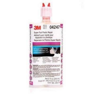 3M™ Duramix™ 04247 Super Fast Plastic Repair, 200 mL Duo-Pak Cartridge, Viscous, Clear, 1 to 4 hr Curing