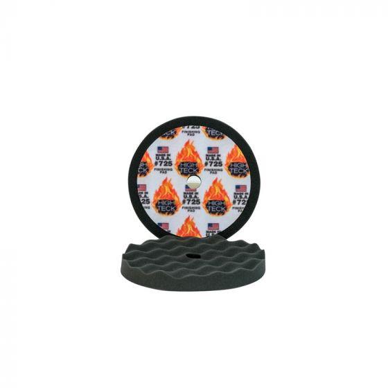 High Teck™ 725 Finishing Pad, 8 in Dia x 1 in in THK, Black, Open Cell Foam