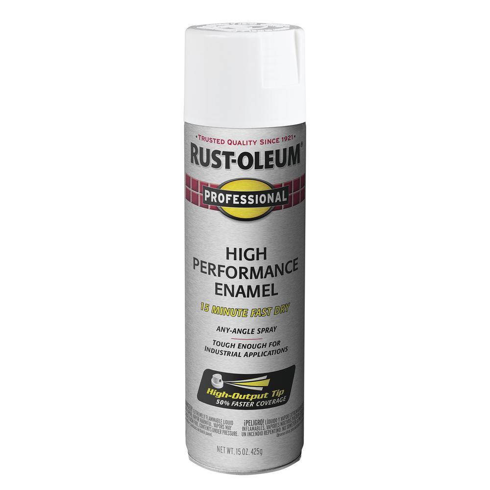 Rust-Oleum® Professional Gloss White High-Performance Enamel Spray Paint - 15 oz.