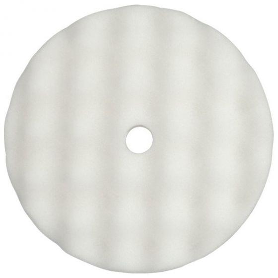 WIZARDS® The Aggressor™ 11310 Cutting Pad, 8 in Overall Dia, Hook and Loop, White