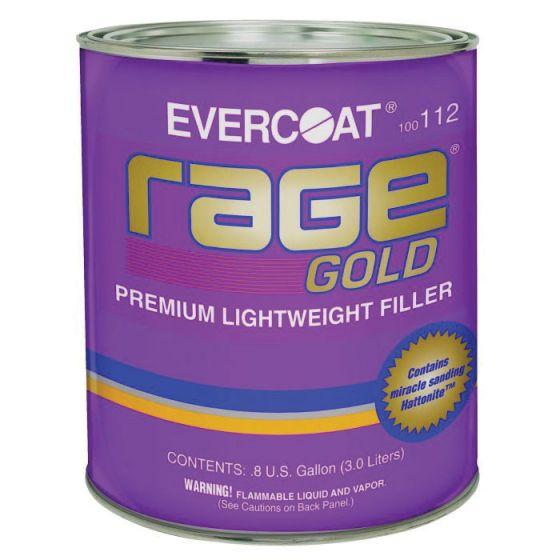 EVERCOAT® Rage® Gold 100112 Lightweight Premium Body Filler, 3 L Can, Gray, Liquid