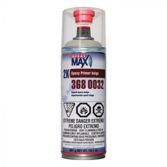 SprayMax® 3680032 Universal 2K Epoxy Primer Filler, Beige, 8.1 to 1.2 sq-ft Coverage, 12 hr Dry Curing