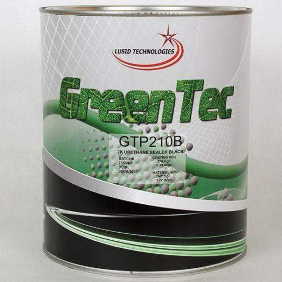 GreenTec GTP210B(G) High Build 2K Urethane Sealer, 1 gal Can, Black, 279.4 g/L VOC, 4:1 Mixing