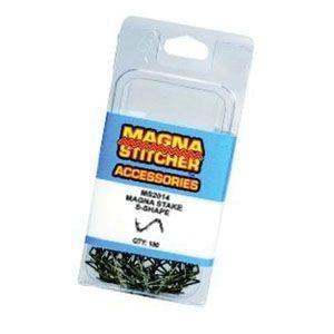 MOTOR GUARD MS2014 S-Shaped Stake, 0.028 in Dia Wire, Stainless Steel, Use With: Magna-Stitcher Plastic Repair Tools