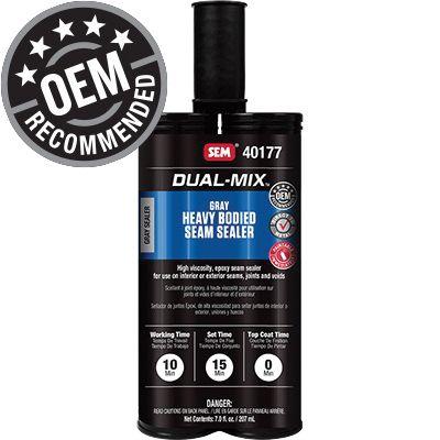 Dual-Mix™ 40177 Heavy Bodied Seam Sealer, 7 oz Cartridge, Gray, Liquid, 1 hr Curing