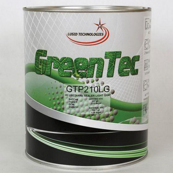GreenTec GTP210LG(G) High Build 2K Urethane Sealer, 1 gal Can, Light Gray, 149.1 g/L VOC, 4:1 Mixing