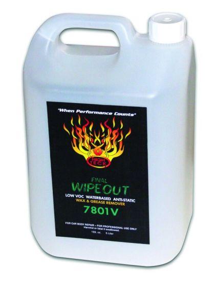 High Teck™ 7801V-1 Final Wipeout Low VOC Surface Prep, 5 L, Colorless, Liquid, 0.21 lb/gal VOC