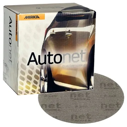 Mirka® Autonet® AE24105081 AE Series Closed Coated Grip-On Sanding Disc, 6 in, P800 Grit, Aluminum Oxide (50 Per Box)