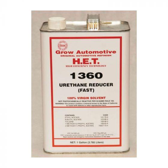 Grow Automotive 1360-01 Urethane Reducer, 1 gal, Fast Speed/Temperature