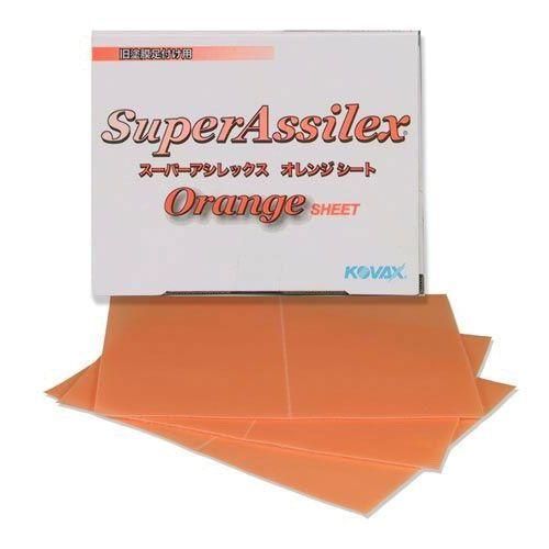 KOVAX® Super Assilex® 191-1510 Sanding Sheet, 130 mm W x 170 mm L, 1200 Grit, Aluminum Oxide Abrasive, Orange (25 Per Box)