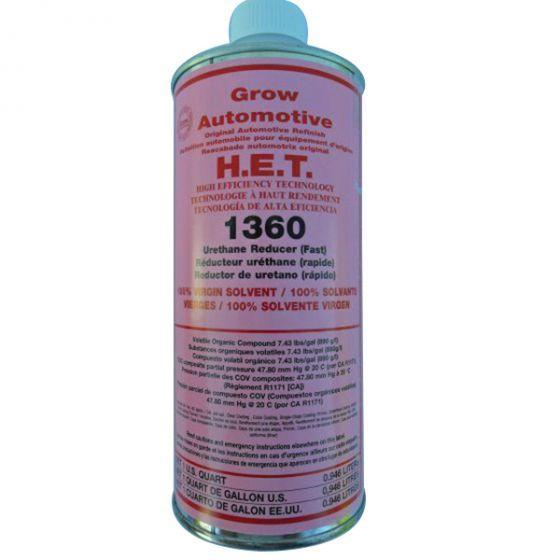 Grow Automotive 1360-04 Universal Fast Dry Urethane Reducer, 1 qt, Liquid