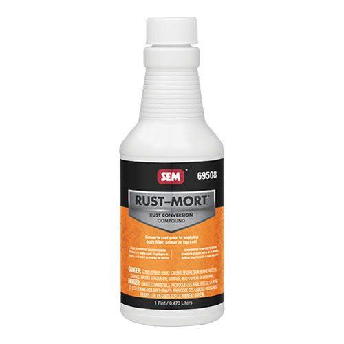 Rust Mort™ 69508 Acidic Compound, 1 pt Bottle, Green