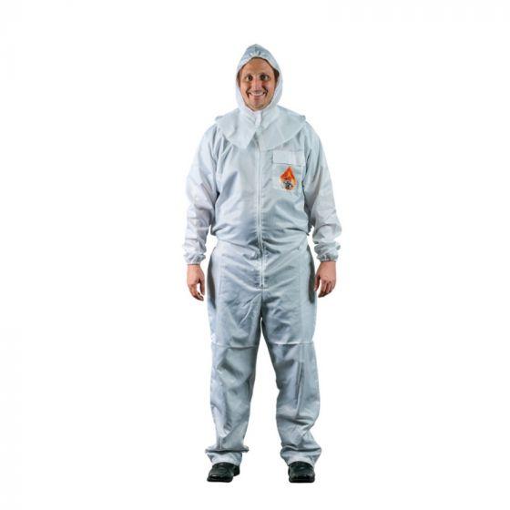 High Teck™ PS220W Premium Paint Suit, 2X-Large, White, 2-Way Zipper