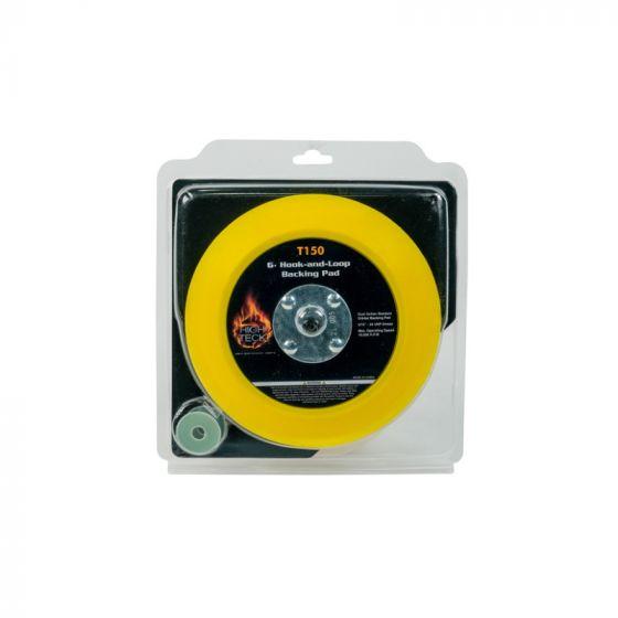 High Teck™ T150 Backing Pad, 6 in Dia, 10000 rpm, Medium Density, Hook and Loop, Polyurethane Foam