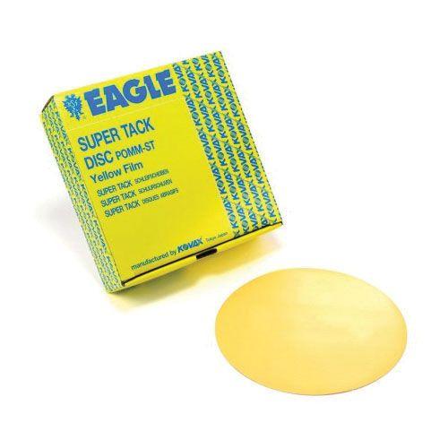 KOVAX® 778-1500 Sanding Disc, 6 in Dia, 1500 Grit, Aluminum Oxide Abrasive, Yellow, Dry, Super-Tack Attachment (50 Per Box)