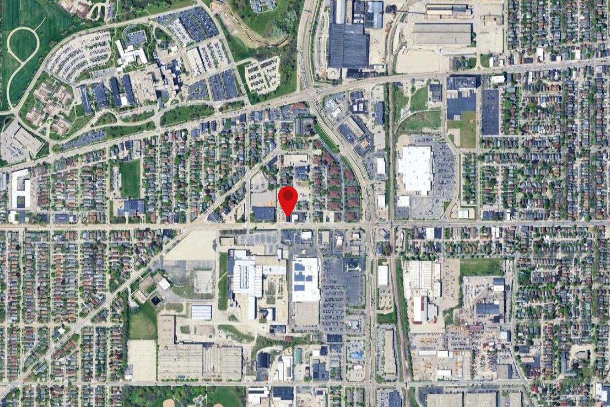 Map showing the P&C Sales location